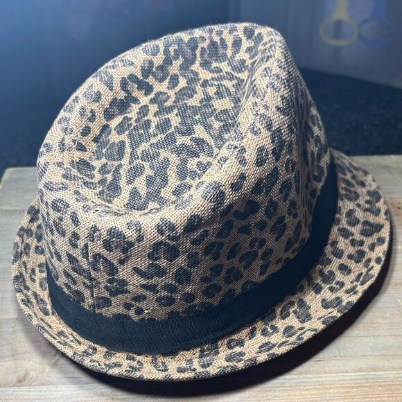 Animal Print Leopard Fedora Hat Rue 21 One Size Fits Most EPC - Picture 2 of 7